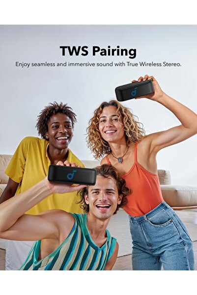 Generic soundcore by Anker Select 2S Bluetooth Speaker, 20W Stereo, BassUp, IPX7, 16H Playtime