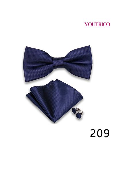 Youtrico Suit Tie Handkerchief Cufflink-Premium Handmade 3-Piece