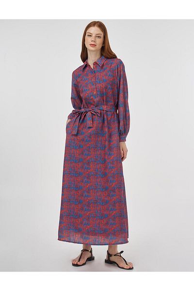KYR Φόρεμα με σχέδιο Indigo