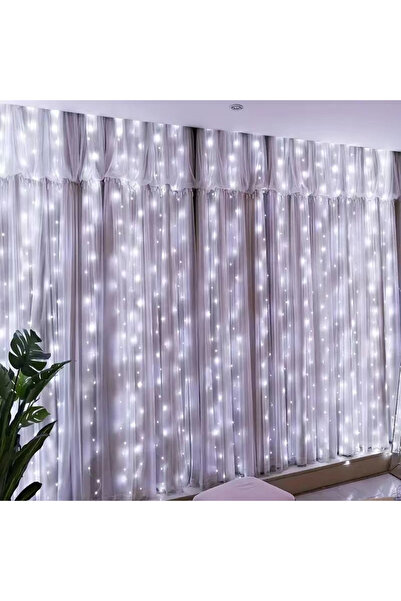 Choice 6x3M 600LEDs White 6M USB Curtain String Lights 2025 New Year Decor LE...