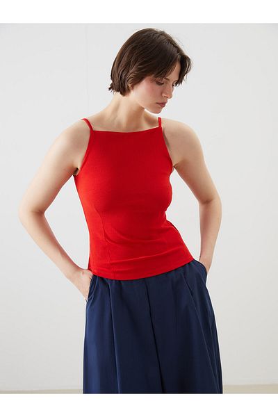 LC Waikiki Square Neck Textured Women's Athlete