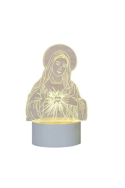 OEM Lampa veghe 3D crestina, acril, alimentare USB