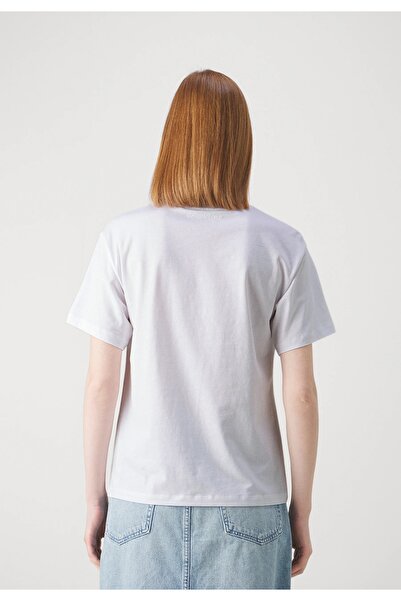 Karl LagerfeId RHINESTONE - Tricou cu imprimeu - alb