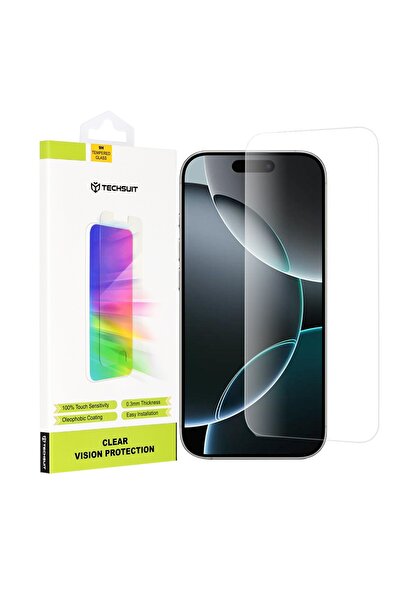 Techsuit Protector de ecran pentru iPhone 16 Pro - Techsuit Clear Vision Glass - Transparent