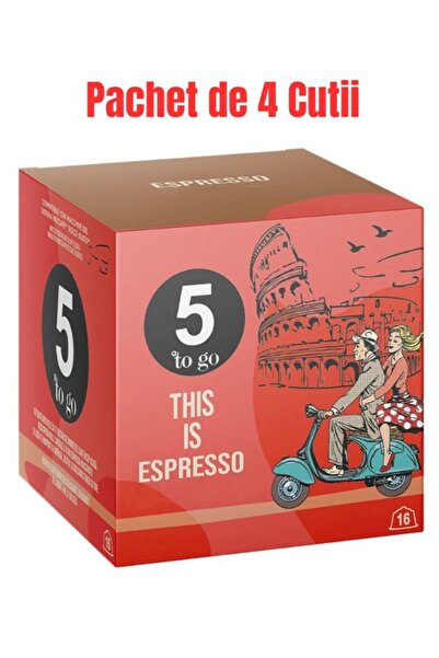 dolce gusto Capsule cafea 5 TO GO Espresso, compatibile Dolce Gusto, 16 capsu...