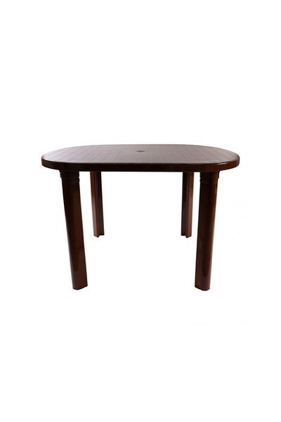 rexa Oval Plastic Table with Straight Legs – 114x80x72 cm Durable & Easy-to-Assemble