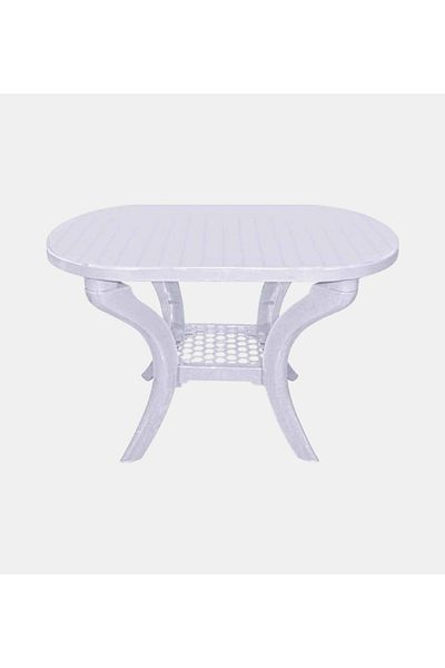 rexa Oval Curve Plastic Table – 114x80x72 cm Durable & Easy-to-Assemble Table