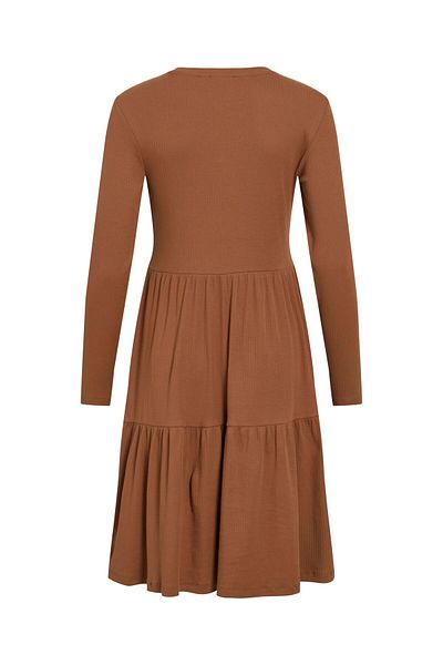 VILA Kleid in Knielänge Langarm