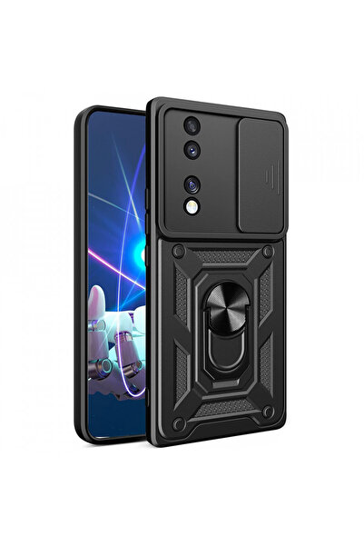 Techsuit Carcasă pentru Honor 70 - Seria Techsuit CamShield - Neagră