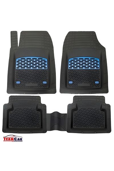 TEAMCAR Covorase Auto Universale ® - Set 5 Piese, Blue