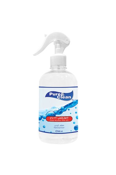 ALKHURAIJI Pure & Clean Ethyl Alcohol 70% Spray 500ml