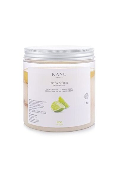 Kanu Nature Exfoliant corporal cu lime și alge, Kanu Nature, cristale de sare și ulei nutritiv, 1 kg
