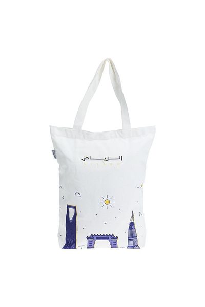 Shababuna X Hnak Our Kingdom Riyadh Canvas Tote Bag TA0004-2