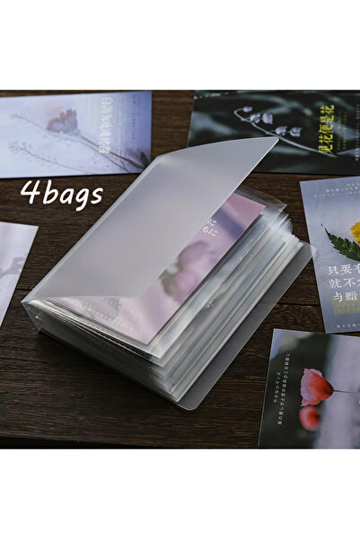 Choice1 S18473-4 40pcs/book A6 Storage Booklet Simple Large-Capacity Waterpro...