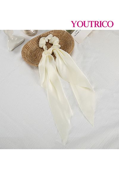 Youtrico Satin-bow, long headband with a scrunchie,hair clips,Large hair ties- Gift / Wedding /Birthday