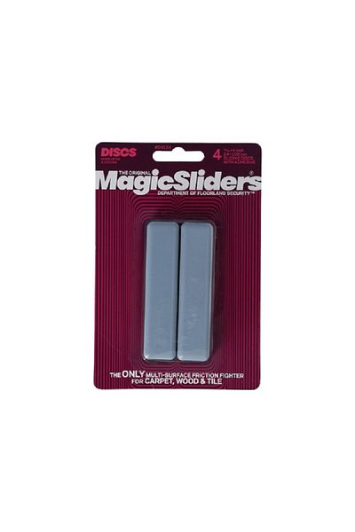 Magic Sliders 4 قطع من ألواح الأثاث متعددة الأسطح ذاتية اللصق مستطيلة الشكل باللون الأزرق