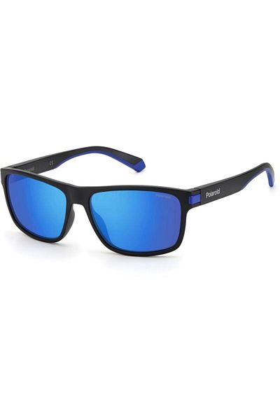 Polaroid Polarized Sunglasses Men Polaroid PLD 2121/S 0VK/5X, Plastic, Black, 58 mm