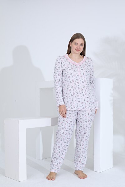 Evia Angelique bumbac 100% Set de pijamale pentru femei cu mânecă lungă și de...