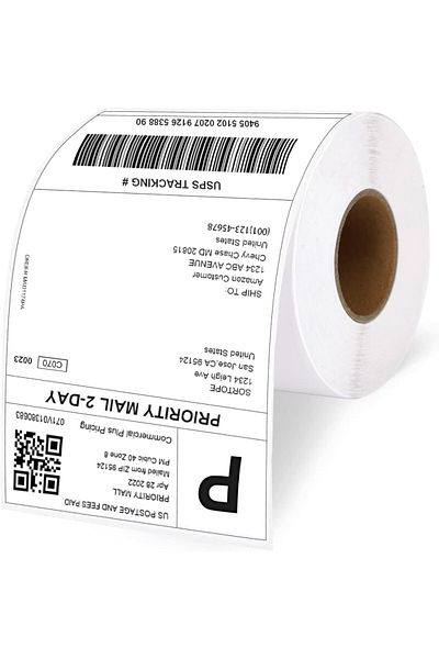 GENERAL Thermal Shipping Label Roll 4x6 Inches - Barcode Compatible - Waterproof