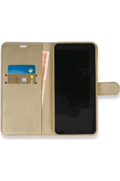 Generic Brand Realme 12 Lite Wallet Clamshell Wallet Case with Card Holder Stand with Clasp