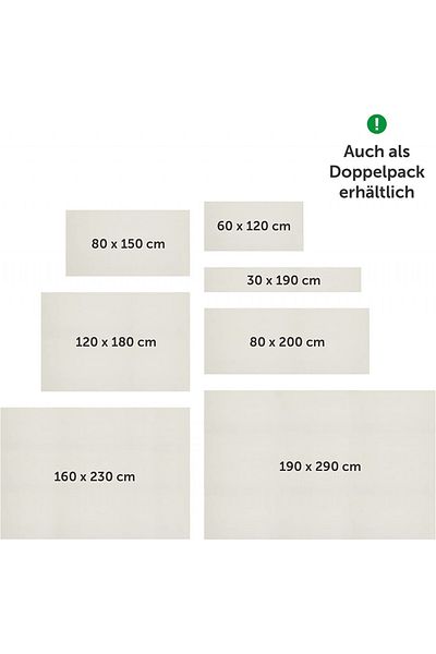 Blumtal Set of 2 Blumtal anti-slip mats, vinyl/rubber, grey, 30 x 190 cm