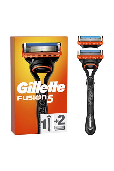 Gillette Fusion 5 Razor 1 Handle + 2 Blade Precise & Comfortable Shave