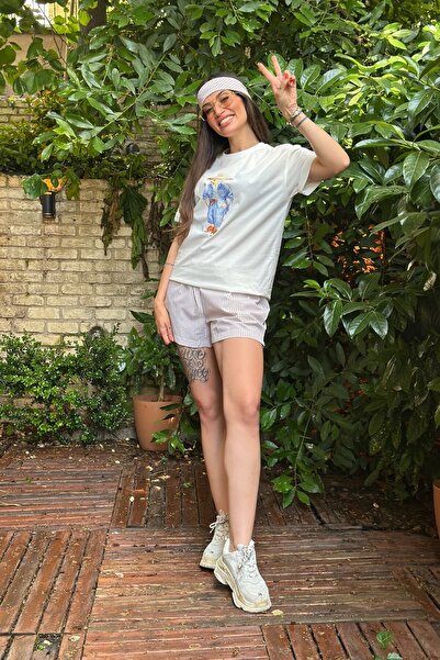 The Champ Clothing Dîde Keçik Cansu Combination Shorts T-Shirt Set