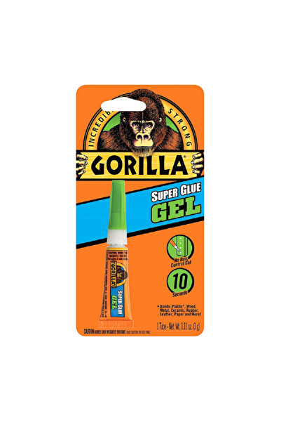 GORILLA Impact-Resistant Easy to Use High Strength Super Glue Gel 3g