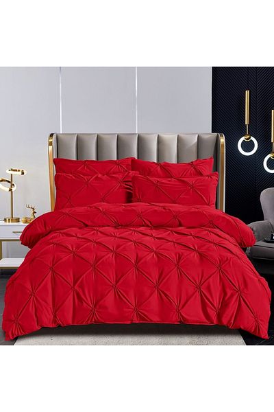CHIRASO CHIRASO bed linen, FINET, 6 pieces, Classic sheet 230x250 cm, 4 pillowcases, red