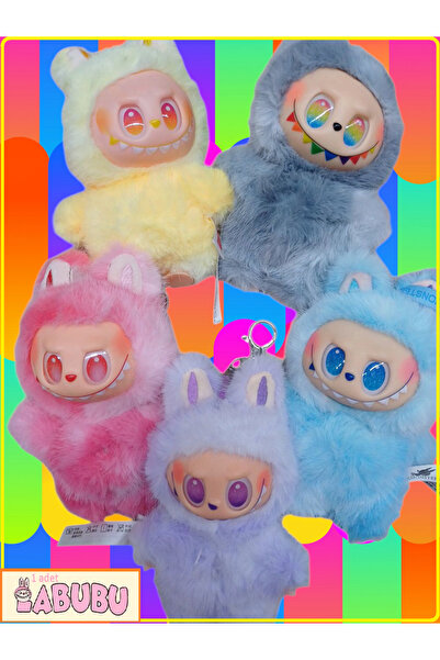 AVO-CATTO Labubu Canavar 1 adet Peluş Love Happines Hope Serenity Loyalty Luck + Squishy sukuşi hediyeli