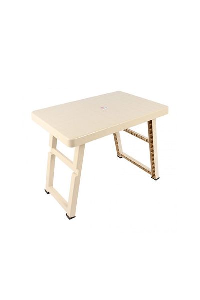 rexa Folding Plastic Table – White Long Leg, 72x48x56 cm Durable & Portable Design