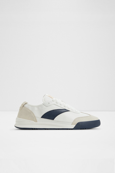 Aldo Clubmtl - Erkek Suni Deri Beyaz-Laci Bağcıklı Modern Tasarımlı Spor Ayak...