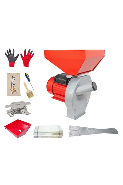 COBI SMART® Electric grain mill 2 in 1 Poland, 3.9 kW, 250 kg/h, accessories included - COBI SMART®