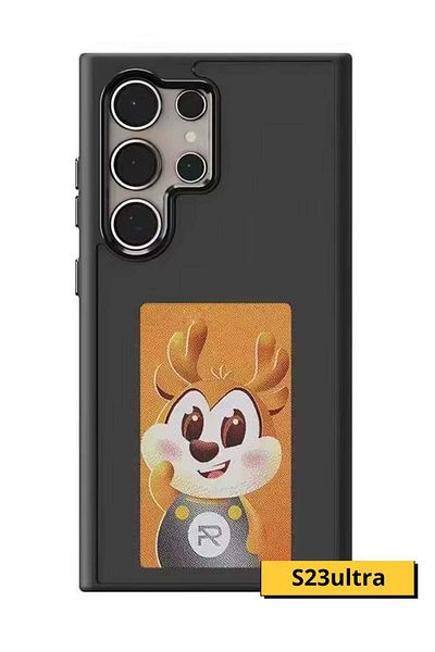 Generic Samsung S23 Ultra Cover with Intelligent Screen and NFC Technology, No Battery, Black