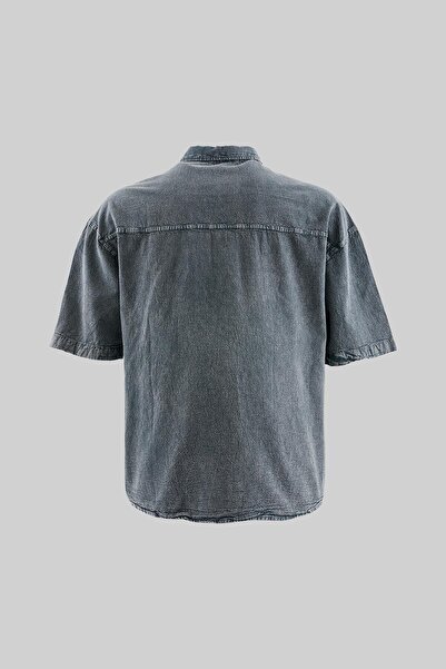 Machinist Ανδρικό πουκάμισο Basic Ghost (Ghost) που πλένεται με εφέ