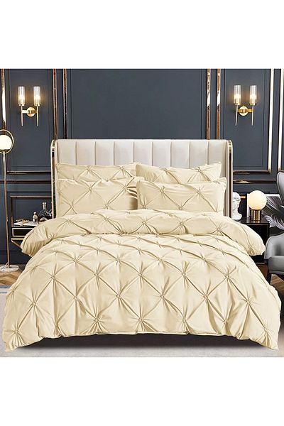 CHIRASO CHIRASO bed linen, FINET, 6 pieces, Classic sheet 230x250 cm, 4 pillowcases, cream