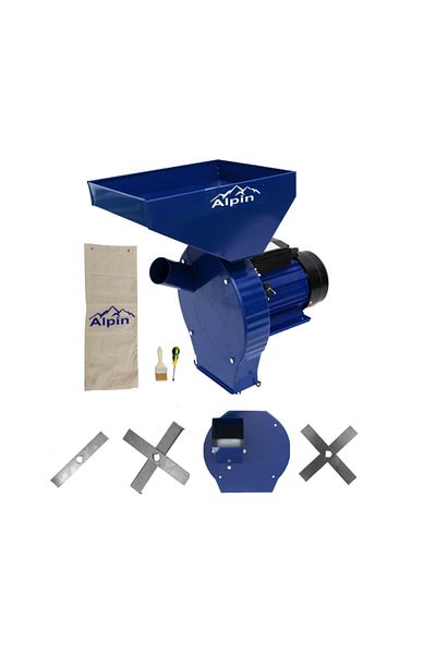 COBI SMART® ALPIN 3 in 1 electric grain mill set, 3.8 kW, 300 kg/hour, accessories included - COBI SMART®