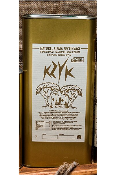 KZYK Zeytinyağı Arbequina %0,2 Asit 5 Lt Zeytinyağı - Tek Bahçe