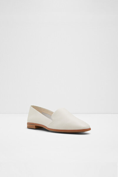 Aldo Veadith2.0 - Women's Genuine Leather Light White Flat Slip-On Shoes
