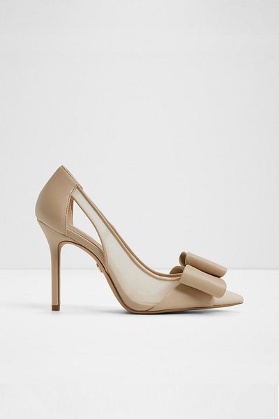 Aldo Prestigious - Women's Textile Medium Beige Stiletto Heeled Shoes