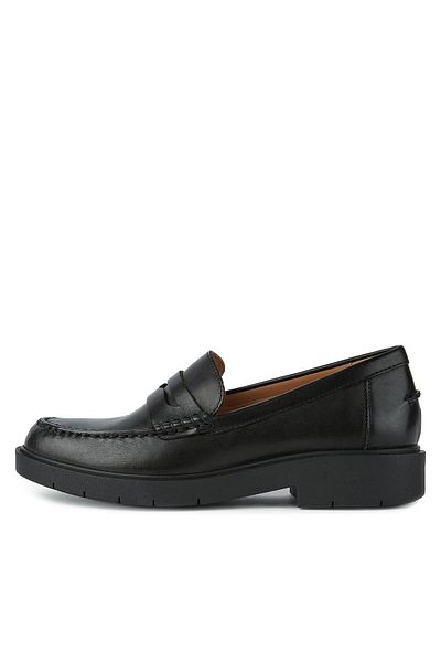 Geox Mocasini negri pentru femei GEOX-D SPHERICA EC1 D25QRA 00043 C9997