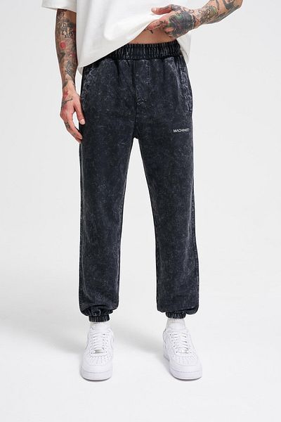Machinist Men's Relaxed Washed Asphalt Spotted Sweatpants