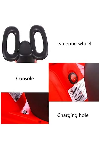 Primo Plus Multi-function electric Scooter for children, 4 wheel with double drive, music and light