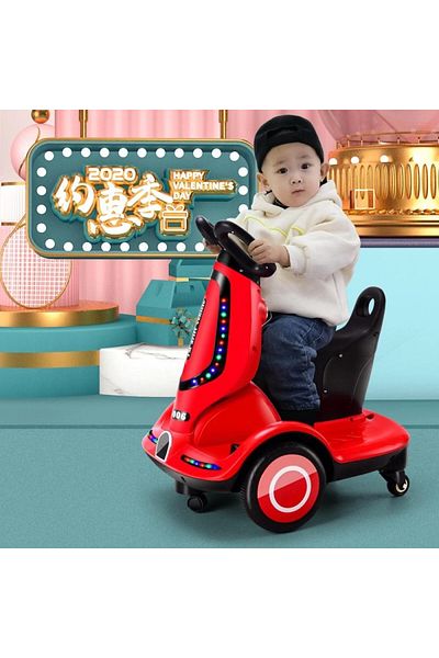 Primo Plus Multi-function electric Scooter for children, 4 wheel with double drive, music and light