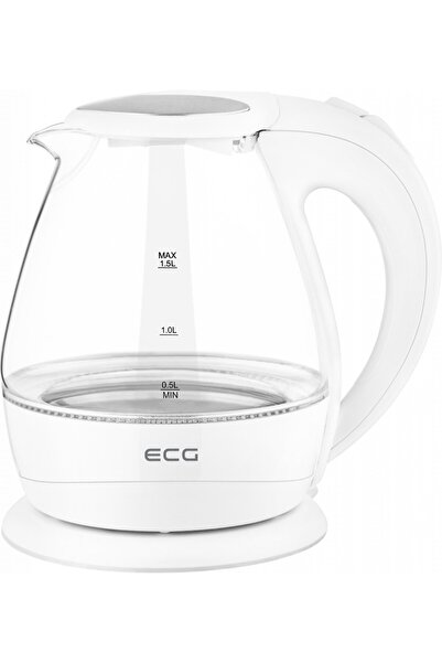 ECG Electric kettle glass kettle ECG RK 1520, 2200 W, 1.5 L, blue backlight