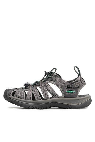 Keen Women's Sandals Grey KEEN-1022814 WHISPER MEDIUM GREY/PEACOCK GREEN