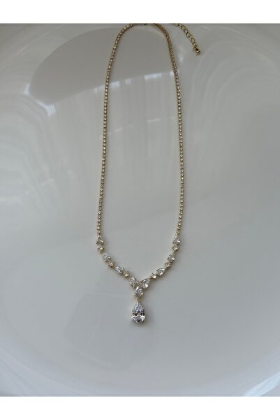 FASHİON JEWELRY Zerra Bella Altın Renk Kaplamalı Su Yolu