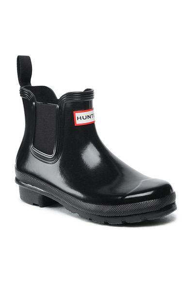 Hunter Ghete Wellington pentru femei negre HUNTER-WFS2078RGL BLACK