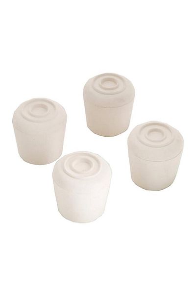 Magic Sliders 4-Piece Durable Furniture Leg Rubber Tips White