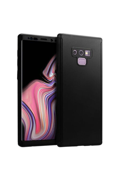 BLACK Husă Samsung Note 9, FullBody Elegance Luxury Neagră, acoperire complet...